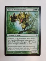 MTG Magic The Gathering Card Baloth WoodcrasherCreature Beast Green Zendikar - £5.93 GBP