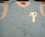 Philadelphia Phillies True Fan MLB Genuine Men&#39;s M Powder Blue Jersey - $30.71