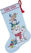 Dimensions Counted Cross Stitch Kit 16 Long-Stack Of Critters Stocking 1... - $56.99