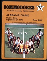 Vanderbilt vs Alabama 9/27/1975 -NCAA College Football Program - £43.42 GBP