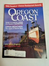 Vintage Oregon Coast Magazine Coastal Dining Open Beaches 1993 90s VTG - $9.69