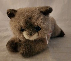 Vintage 1992 Gund Siamese Kitty Cat Plush Toy Realistic Stuffed Animal 11&quot; - £11.89 GBP