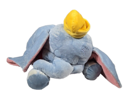 Disney Parks Plush Cuddleez Dumbo Flying Elephant Blue Stuffed Animal Pillow 18&quot; - £15.29 GBP