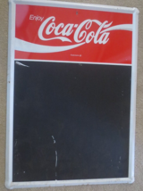 Enjoy Coca-Cola with white and Silver swirl Chalkboard 28 X 19.5 inches ... - £46.44 GBP