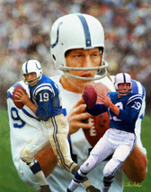 Johnny Unitas Baltimore Indianapolis Colts HOF QB Quarterback Art 2 8x10... - $24.99+