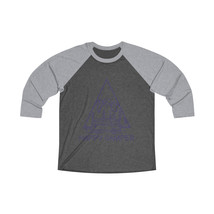 Unisex Tri-Blend 3\4 Raglan Tee: Happy Camper Print, Loose Fit and Soft ... - $33.99+
