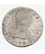 1777PTS Pr Bolivia 2 Reales Moneda de Plata En Muy Fino , Km 53 - $177.88 CAD