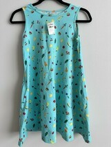 Hannah Andersson Cotton Sleeveless Girls Sun Dress Fruits Blue 140cm  - $21.61
