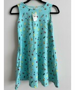 Hannah Andersson Cotton Sleeveless Girls Sun Dress Fruits Blue 140cm  - $397.68 MXN