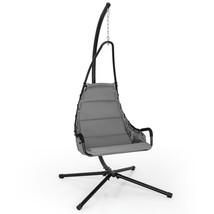 Swing Chair W/Stand Extra-Wide And Cushioned Seat Outdoor Indoor Hanging... - $204.99