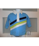Kitestrings Light Blue Rugby Shirt Size 6/9 Months Boy&#39;s NEW - €15,69 EUR