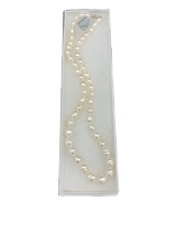 NWT In Box Graduated Strand Cultured Pearl Necklace 18&quot; Sterling Silver Clasp - £50.74 GBP