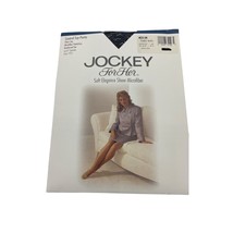 Vintage Jockey for Her Soft Sheer Microfiber Medium Tuxedo Black NIP Pantyhose - £11.66 GBP