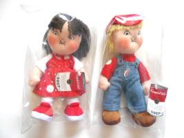 Girl and Boy Campbell&#39;s Soup Kids w/certificates - £27.23 GBP