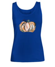 Pumpkin Fall TankTop Orange Pumpkin, Thanksgiving, Halloween Royal-W-TT  - £15.91 GBP