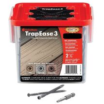 FASTENMASTER Fmtr3-212 2-1/2" Trapease 3 Composite Deck Screw Trex-Tiki ... - $69.99