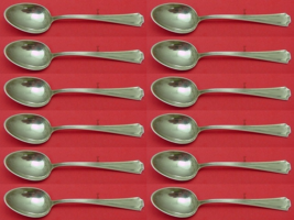 Fairfax by Durgin-Gorham Sterling Silver Demitasse Spoon Set 12 pieces 4 1/4&quot; - £200.58 GBP