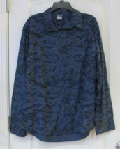 Hang Ten Long Sleeve Shirt Button Up Blue Camo  Men&#39;s Sz XL NWT MSRP$40 - $16.38