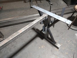 Metal Table Base, Farmhouse Table Legs, Industrial Table Base, Heavy Duty Base - £591.83 GBP