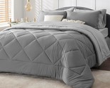 King Size Comforter Set - 7 Pieces Reversible King Bed In A Bag, King Be... - $124.99