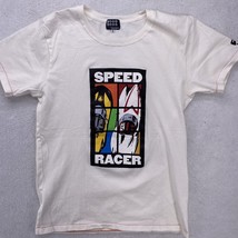 Takeokikuchi SPEED RACER Movie T-shirt Cartoon 1990&#39;s Warner Bros Japan ... - £31.37 GBP