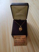 Vintage 24k Gold Ronte&#39; Of Hollywood The Golden Nugget Pendant necklace  - £18.32 GBP