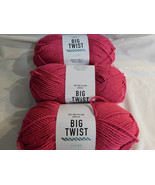 Big Twist Living Fuschia lot of 3 Dye Lot 196288 - £12.57 GBP
