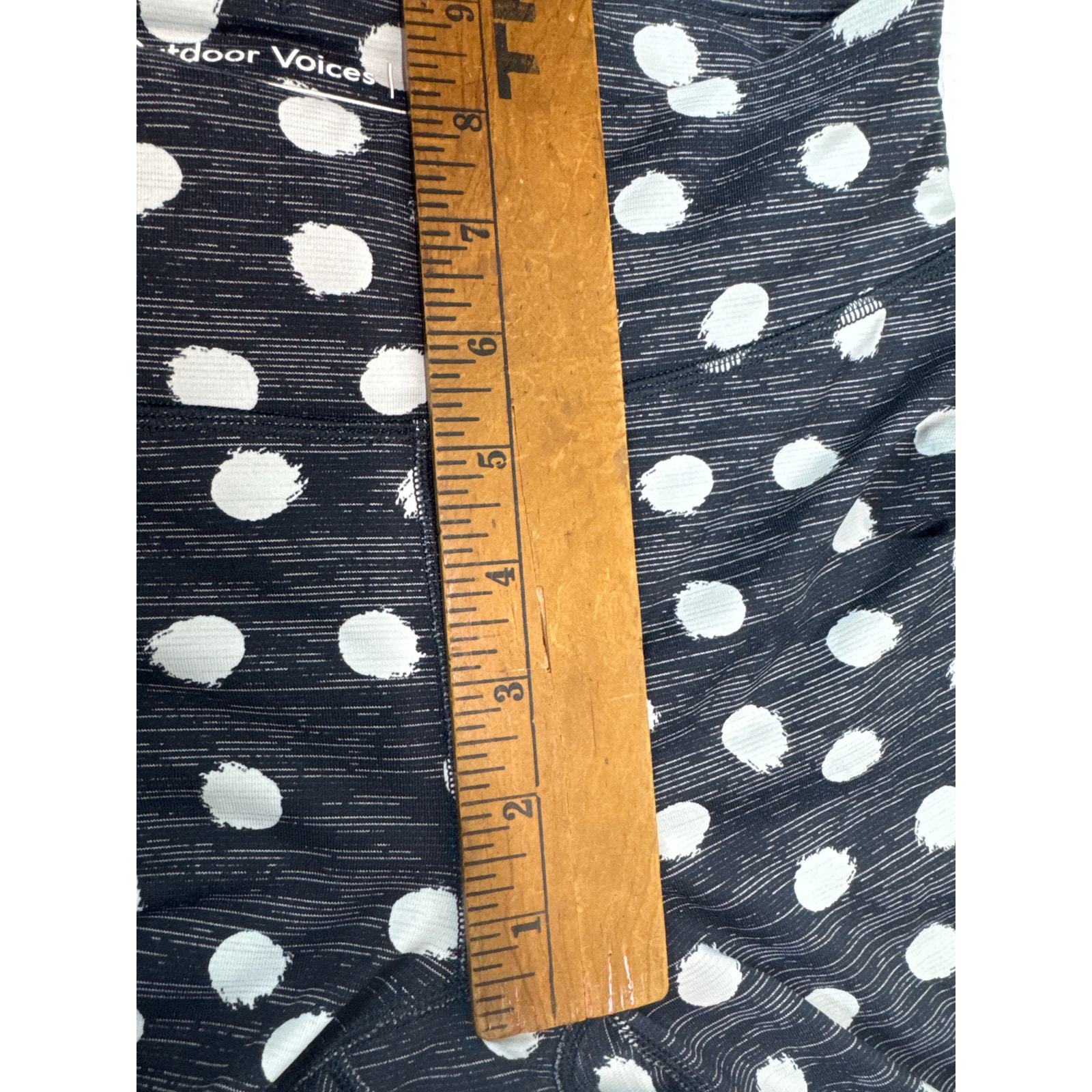 Outdoor Voices TechSweat 3/4 Black White Polka Dot Active Leggings Size Small  Item image 6