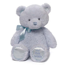 Gund My First Teddy - Blue 38cm - £30.78 GBP