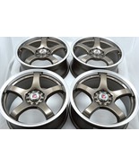 New DDR 18x8 Fuzion 5x100/114.3 Bronze Polished Lip 18" Wheels Rims (Set... - $839.00