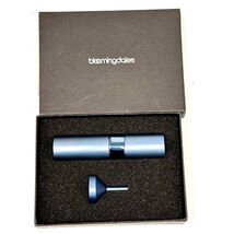 VTG Bloomingdales ladies ICE blue Metal perfume Purse Atomizer  new in box - $26.93