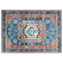 5 x 7 Inch Non-Shedding Distressed Vintage Indoor Area Rug - Color: Multicolor - £103.72 GBP