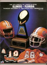 1988 All American Bowl Game Program Illinois Fighting Illini Florida Gators - $81.67