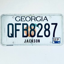2016 United States Georgia Jackson County Passenger License Plate QFB8287 - $225.96 MXN