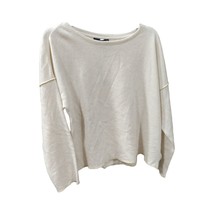 DKNY Womens Sweater Knitted Casual Blouse Color Ivory Size X-Large - £37.32 GBP