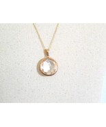 Victoria Townsend 18k Gold/SS Plated Bezel Quartz Necklace R315 $400 - $3,655.39 MXN