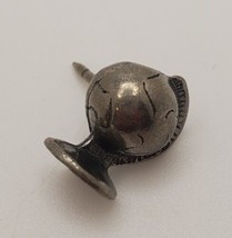 Silver Globe Shipped Tie Tack Lapel Hat Decorative Pin - £14.65 GBP