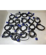 Lot of 18 x 5- 6 ft VGA Cables Male to Male SVGA Video Computer PC Monit... - $35.82 CAD