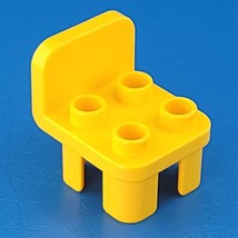 Lego Duplo Yellow Chair 4 Studs Rounded Back 12651 Furniture Accessory Dollhouse - £3.94 GBP