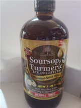 Organic Soursop &amp; Turmeric Living Bitter 5 IN 1 Colon Cleanser &amp; Detox 1... - $29.21