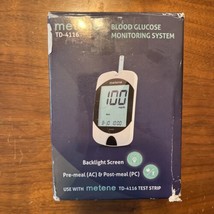 Metene TD-4116 Blood Glucose Monitor Kit, 100 Glucometer Strips, 100 Lan... - $24.99