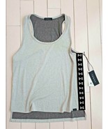 KORAL Activewear Light Grey Allure Marle Tank Top Moonwalk Grey * Sample * - $80.58