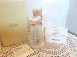 Lenox Birthday Surprise Blonde Figurine Sandra Kuck Young Girl New Boxed - £19.74 GBP