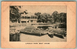 Lincoln Park Boat House Chicago Illinois IL 1909 DB Postcard I12 - £3.85 GBP