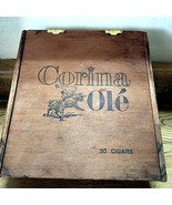 Vintage Corina Ole Cigar Box Jose Escalante Dovetail 7.25”L x 7,5”W x 2.... - $219.52 MXN