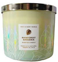 Bath &amp; Body Works Rainforest Gardenia 3 Wick Candle 2022 - $497.49 MXN