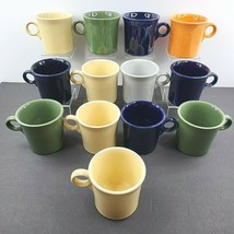 13 Fiesta Fiestaware HLC Homer Laughlin Ring Handle Coffee Mugs Tea Cups Set Lot - £69.44 GBP