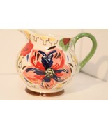 Grace&#39;s Teaware Floral Creamer Milk Pitcher Embossed Flower tea coffee g... - $15.81