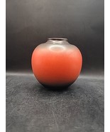 Vintage Squat Vase West Germany 64 12 Brown Orange 5&quot;x5&quot; - $32.67