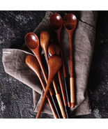 10 PCS 20cm Natural Environmental Friendly wooden Spoon Set Wooden Table... - $24.65